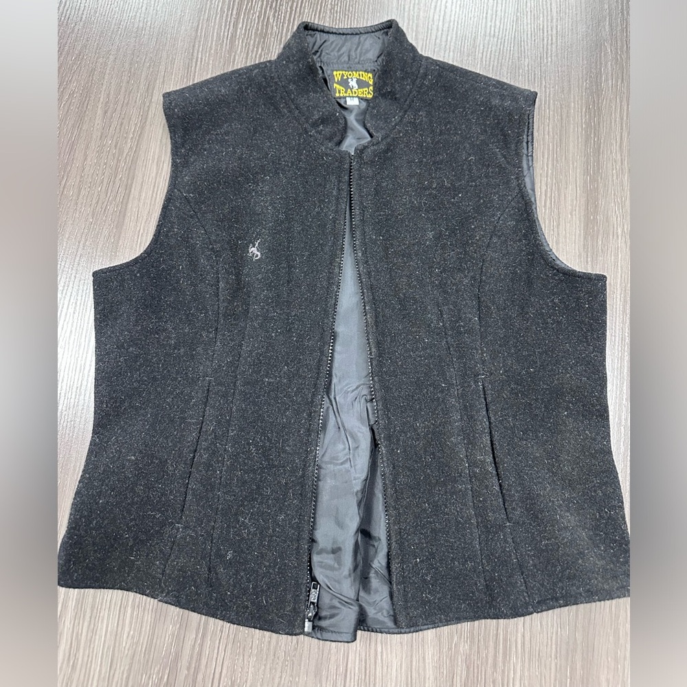 Wyoming Traders Black Wool Vest
